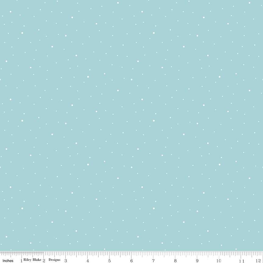 Dapple Dot Aqua Fat Quarter - Image 2