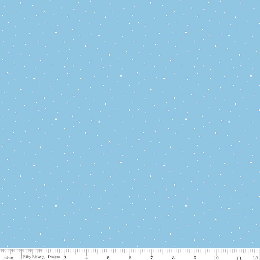 Dapple Dot Boy Blue Fat Quarter - Image 2