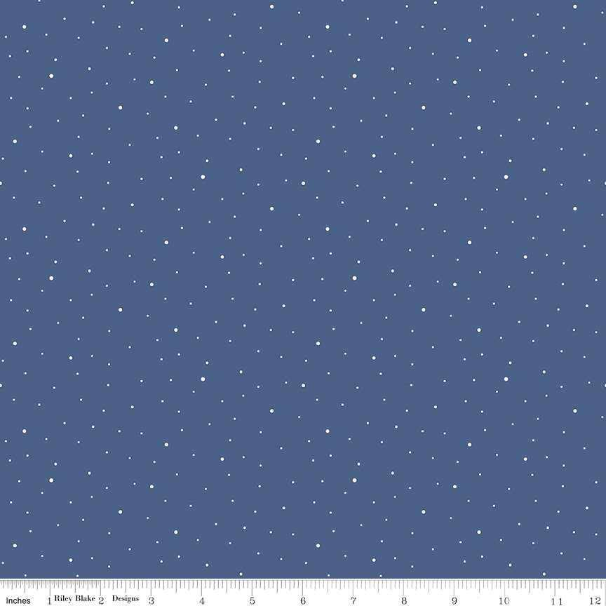 Dapple Dot Denim Fat Quarter - Image 2