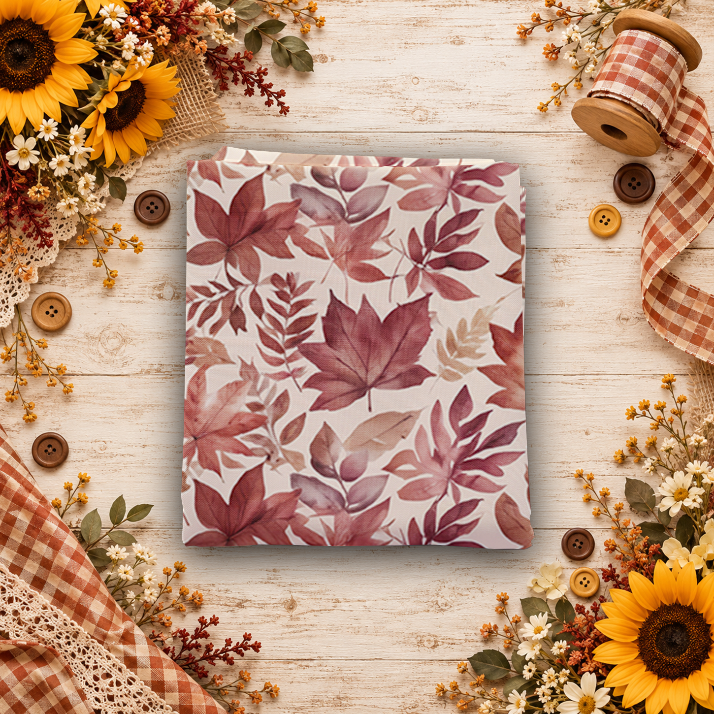 Harvest on the Prairie Leaves Latte Fat Quarter