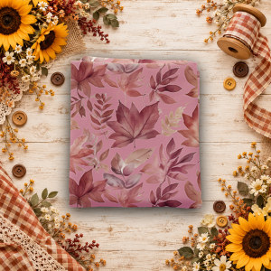 Harvest on the Prairie Leaves Pink Fat Quarter