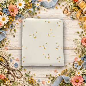 Petals & Hazel Scatter Cream Fat Quarter
