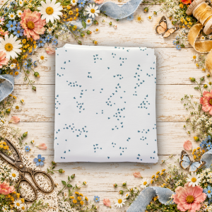 Petals & Hazel Hearts Off White Fat Quarter