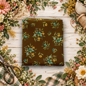 Worth Repeating Floral Coffee Fat Quarter