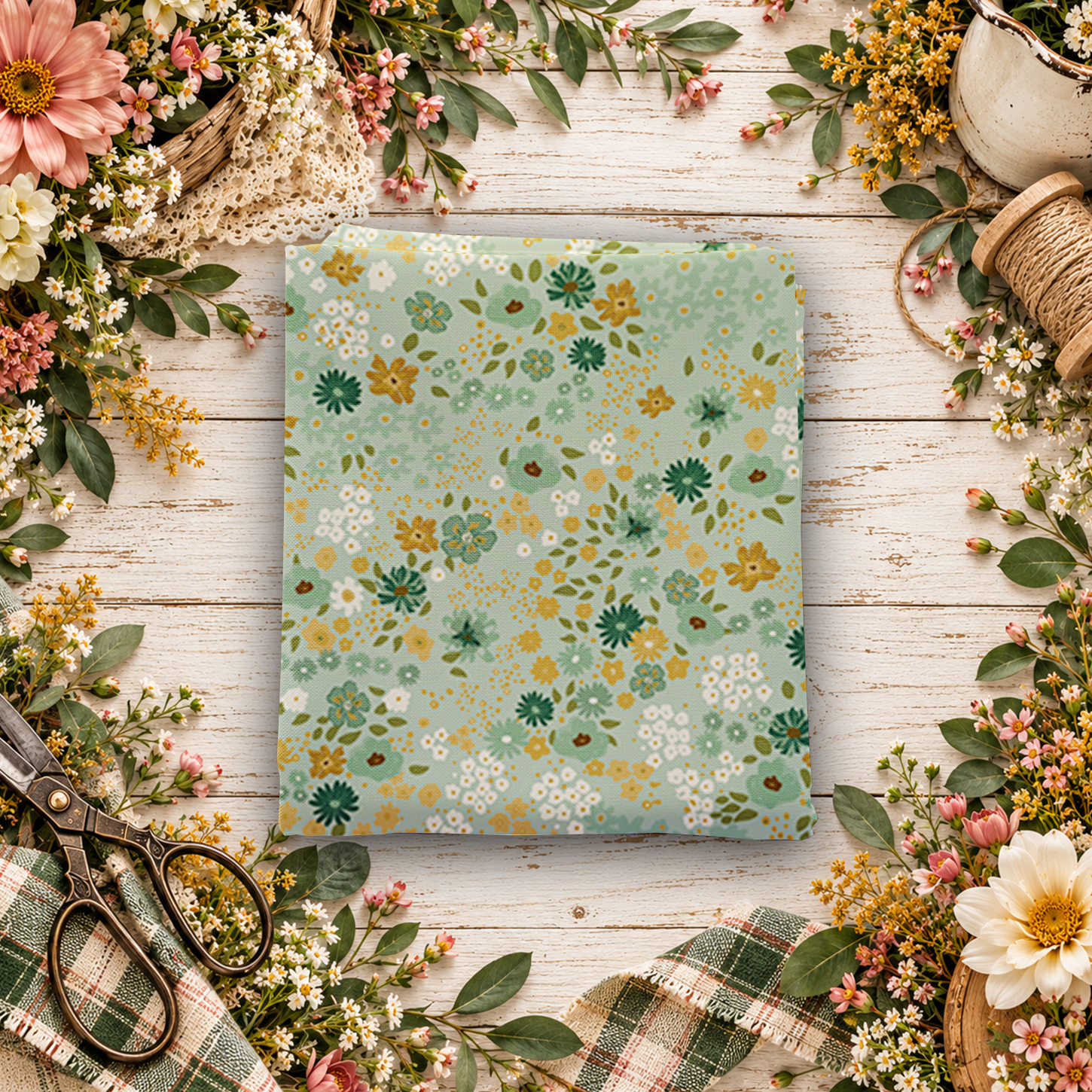 Worth Repeating Flower Garden Laurel Fat Quarter