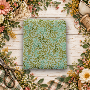 Worth Repeating Leaves Laurel Fat Quarter