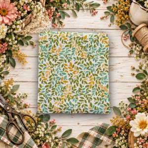 Worth Repeating Leaves Cloud Fat Quarter