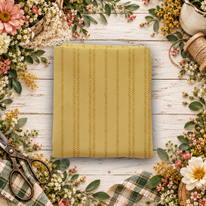 Worth Repeating Stripes Gold Fat Quarter