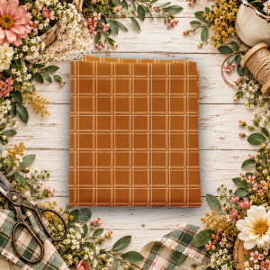 Worth Repeating Plaid Rust Fat Quarter