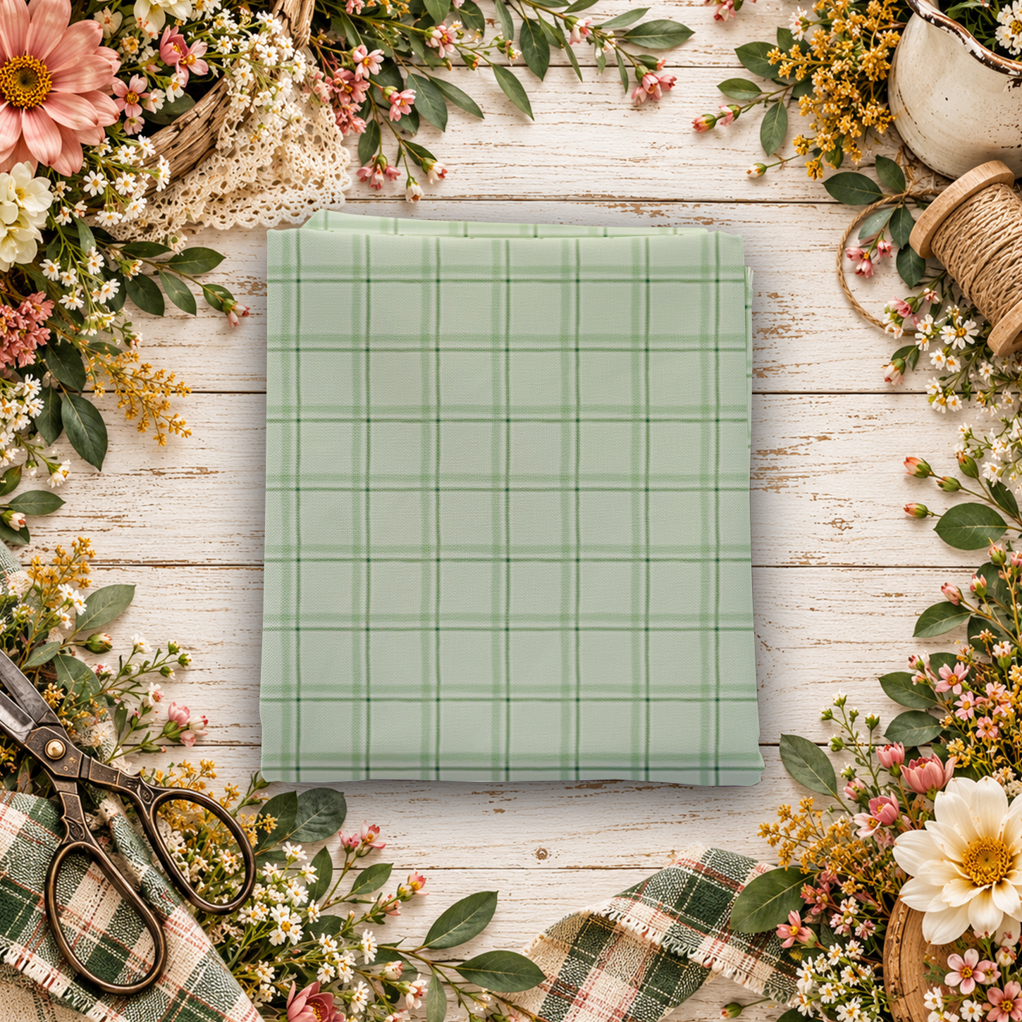 Worth Repeating Plaid Laurel Fat Quarter
