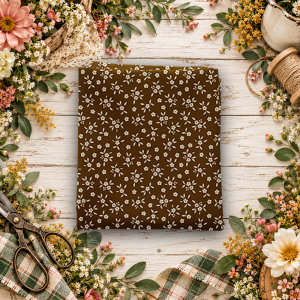 Worth Repeating Ditsy Coffee Fat Quarter
