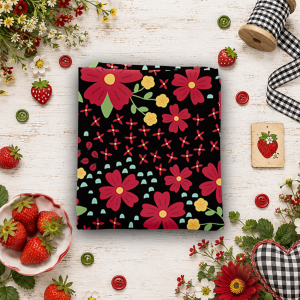 Little Ladybug Main Black Fat Quarter