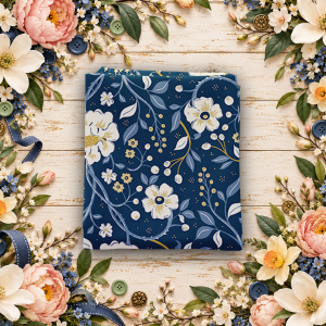 Before the Bloom Main Indigo Fat Quarter