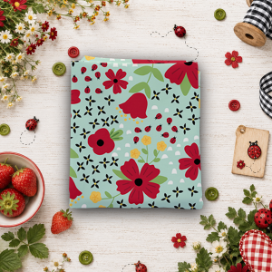Little Ladybug Main Blue Fat Quarter