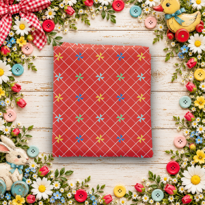 Dear Sweethearts Pinwheels Red Fat Quarter