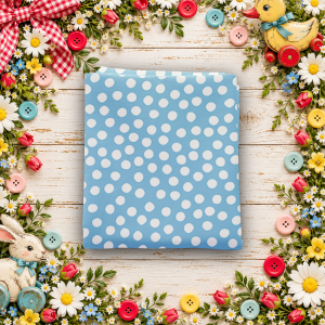 Dear Sweethearts Scramble Dots Blue Fat Quarter
