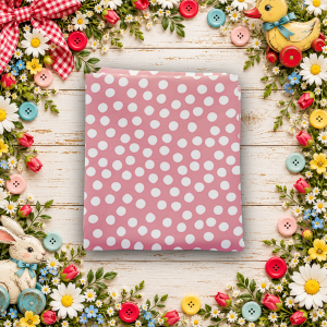 Dear Sweethearts Scramble Dots Pink Fat Quarter