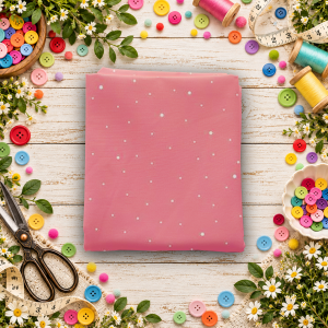 Dapple Dot Sugar Pink Fat Quarter