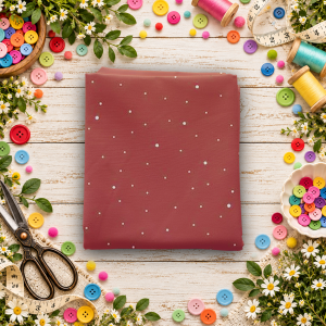 Dapple Dot Marsala Fat Quarter