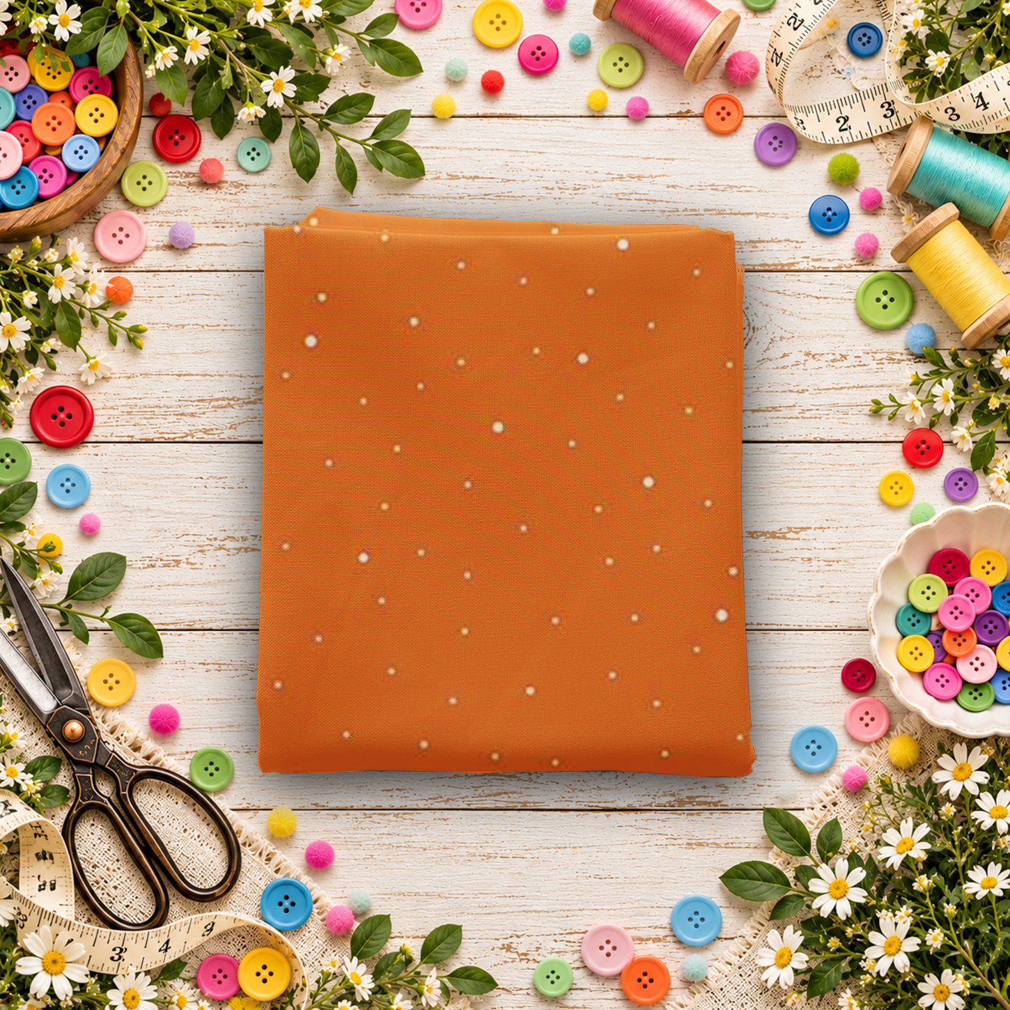Dapple Dot Autumn Fat Quarter