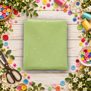 Dapple Dot Honeydew Fat Quarter