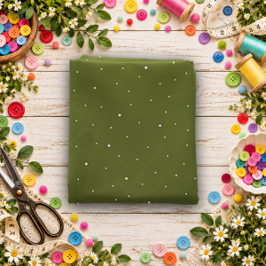 Dapple Dot Chive Fat Quarter