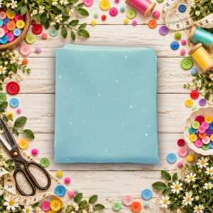 Dapple Dot Aqua Fat Quarter