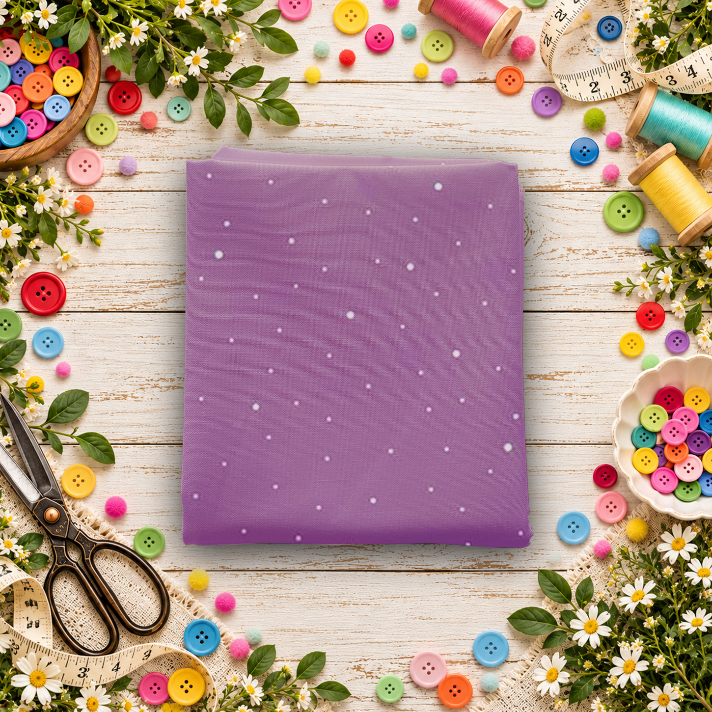 Dapple Dot Lilac Fat Quarter